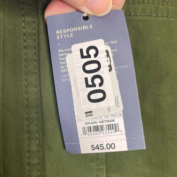 NWT A New Day Size Small army green military utility jacket - Picture 4 of 12